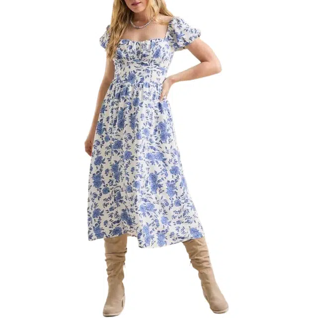ALTAR'D STATE Natalie Floral Maxi Dress