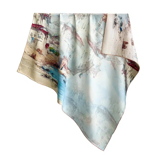 杭丝路 高颜值女士加宽大号大方巾日常搭配基础气质 桑蚕丝 丝巾 女款