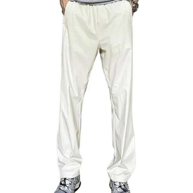 北欧攻略 凉感户外速干裤子纯色基础款直筒束脚长裤登山高级感痞帅美式机能软壳微锥工装休闲裤 男女同款