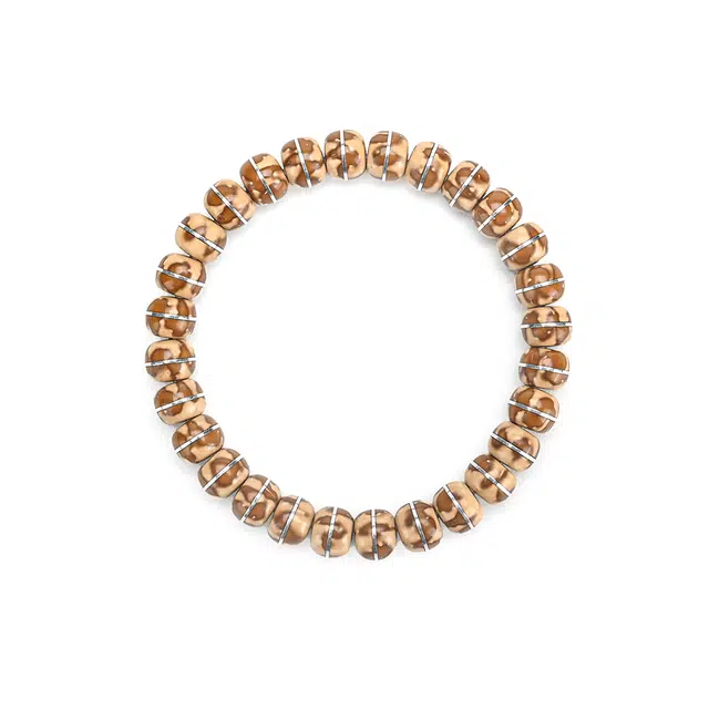 天纵 好运多金招财一线天精工花皮老型珠文玩佛珠 紫金鼠 手串 男女同款情侣款