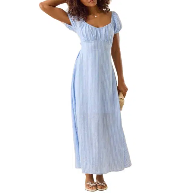 ALTAR'D STATE Striped Maxi Dress Everest