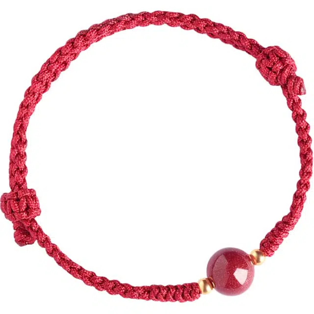 【匠心手作 “朱”事顺意】 灵菲 本命年转运珠红绳新中式时来运转红色编织手饰 #好运转运礼盒 朱砂 手绳 女款