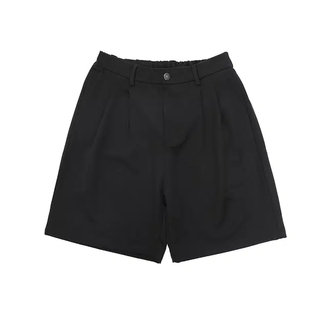 下层基础 弹力腰部宽松百搭西裤休闲短裤 男女同款