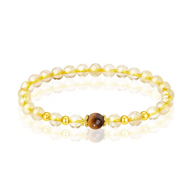 眰恦 招财纳福 轻奢感 小众设计 清冷温柔 旺事业 #好运天然 金发晶 手串 男女同款情侣款