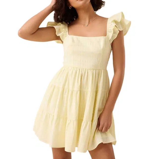 ALTAR'D STATE Dahlia Tiered Mini Dress