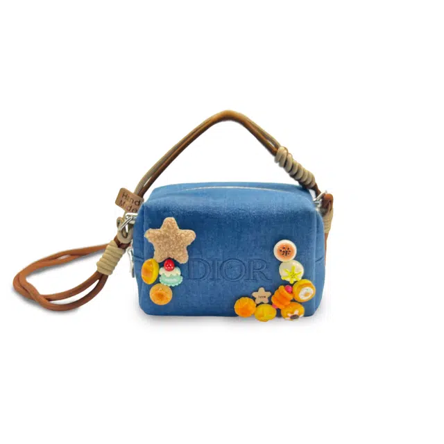 DIOR Custom Makeup Bag Denim Crossbody
