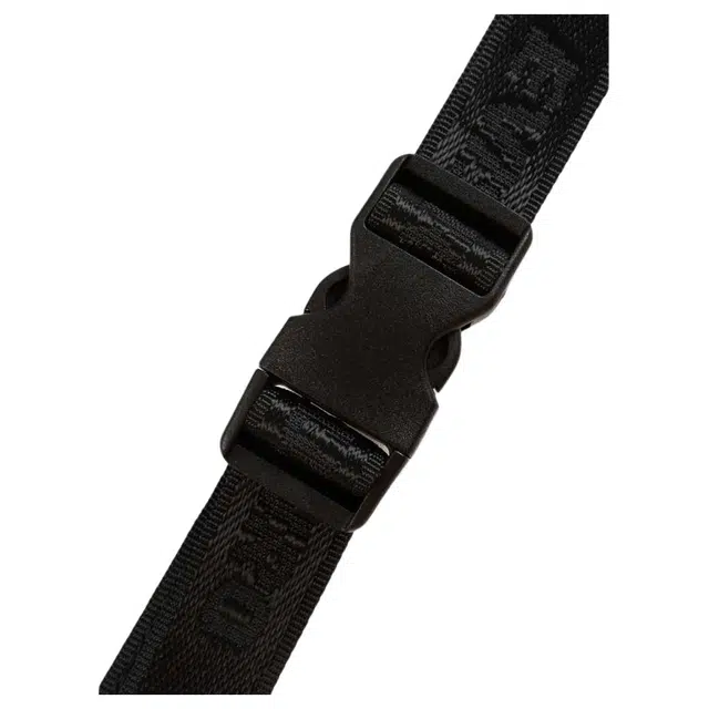 EVISU Printed Multi-Pocket Messenger Bag Black