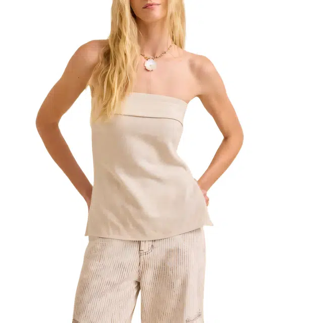 ALTAR'D STATE Cove Linen Tube Top