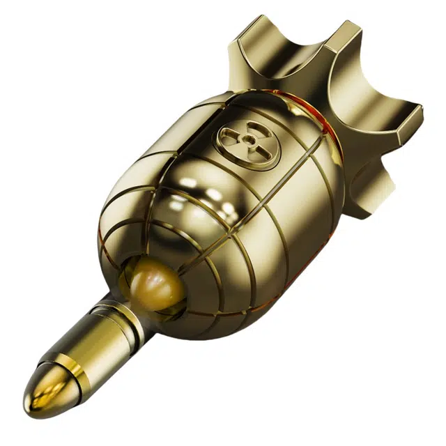 万童乐 可转动解压手雷可弹射 精致炫酷 成品模型