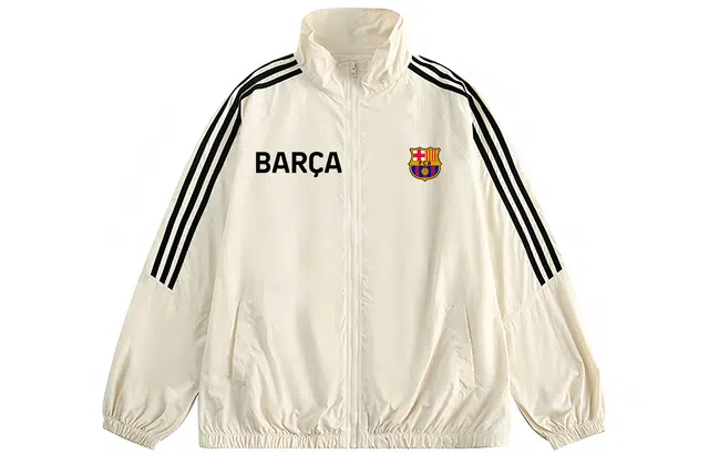 巴塞罗那足球俱乐部 美式字母品牌防紫外线凉感吸湿排汗薄款透气户外运动训练跑步皮肤衣开衫休闲宽松纯色外套 凉感透气防晒防晒服 男女同款