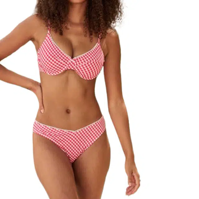 ALTAR'D STATE Shoreline Gingham Bikini Top