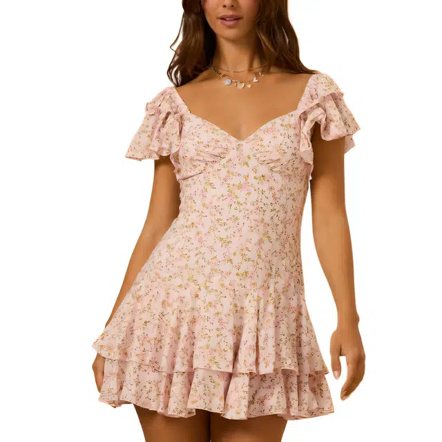 ALTAR'D STATE Cecilia Floral Mini Dress
