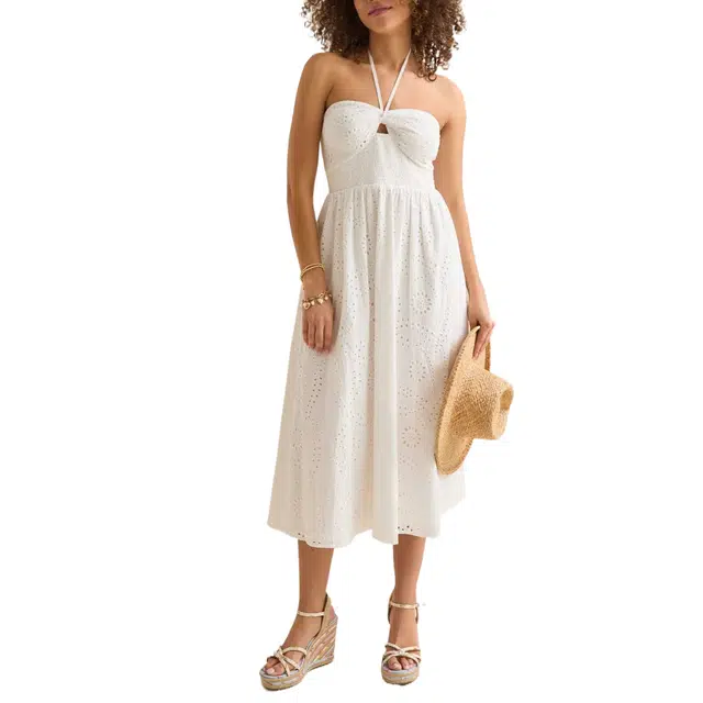 ALTAR'D STATE Eyelet Midi Dress Madeline