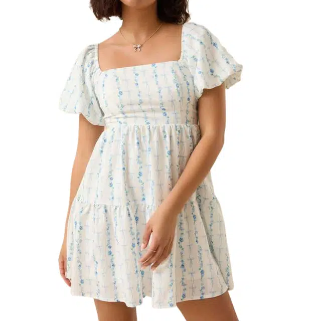 ALTAR'D STATE Brielle Bow Mini Dress