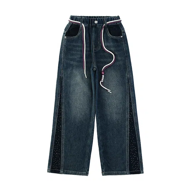 天才小熊牛仔裤 透气百搭简约宽松 儿童款