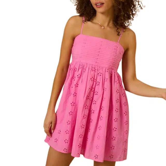 ALTAR'D STATE Janna Eyelet Mini Dress