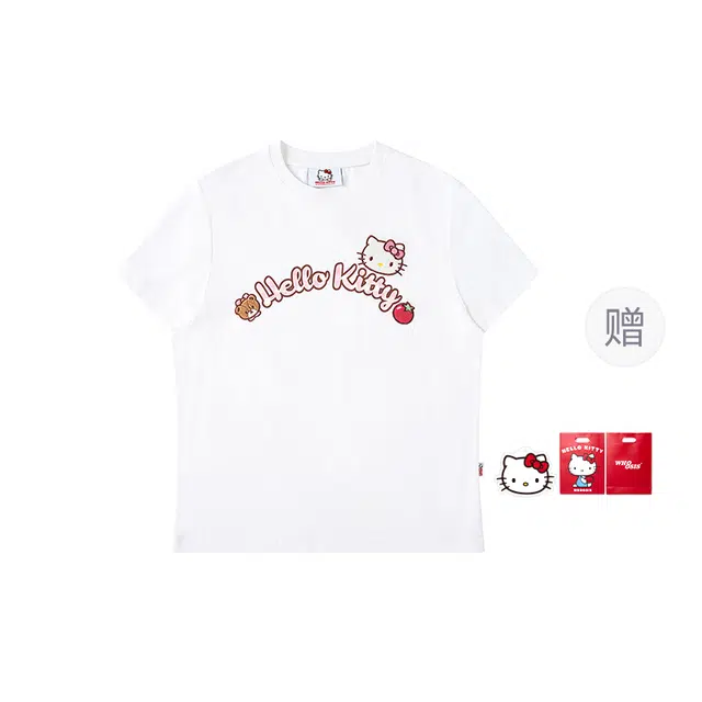 WHOOSIS HELLO KITTY logo T