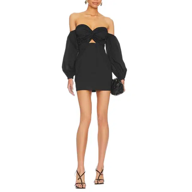 SUPERDOWN flynn ruched sleeve dress