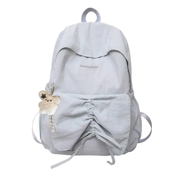 笛贝嘉 韩系简约百搭轻便小众 尼龙 双肩包 女款 多色