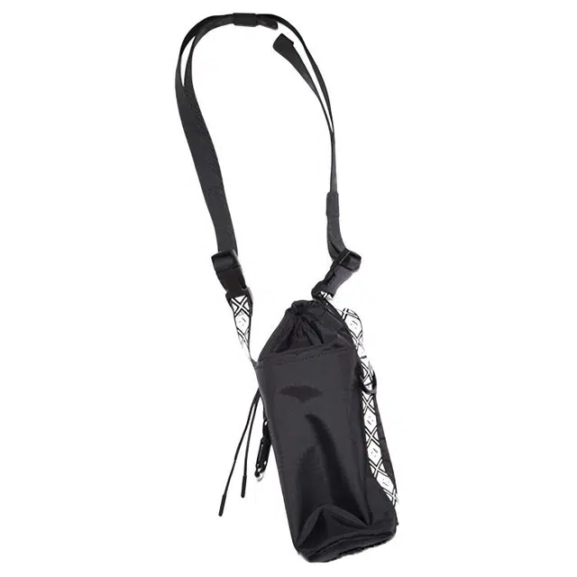 Acne Studios Smiley Logo Drawstring Bag Black