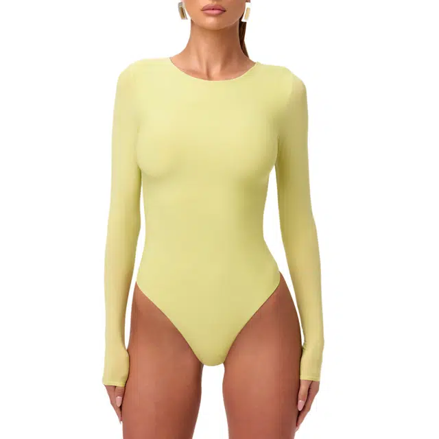NAKED WARDROBE Naked Crewneck Bodysuit