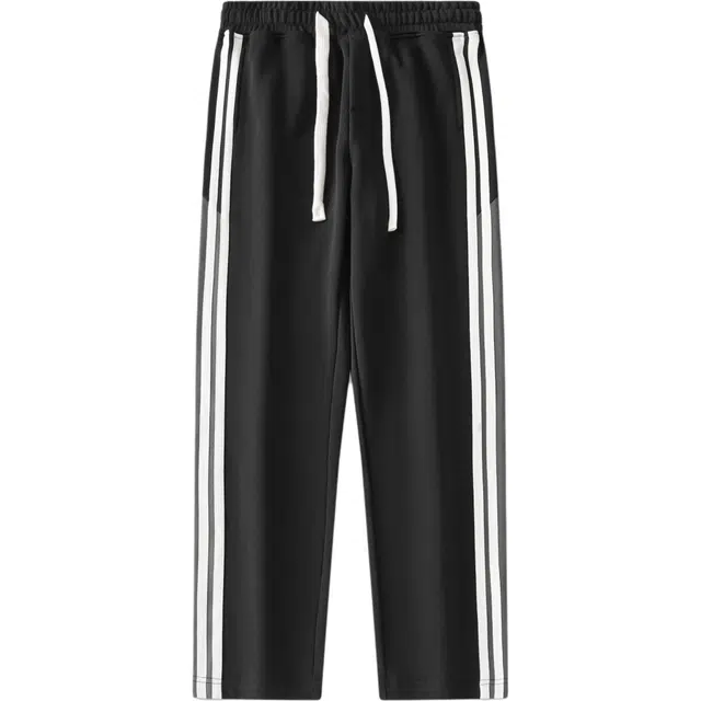 希越 美式纯色春夏季潮牌垂感宽松裤复古百搭运动休闲裤 男款