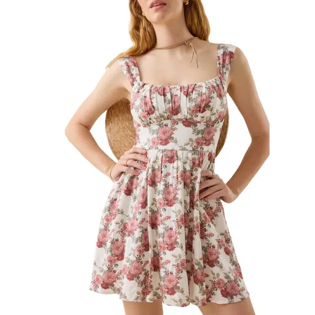 ALTAR'D STATE Carlee Floral Mini Dress