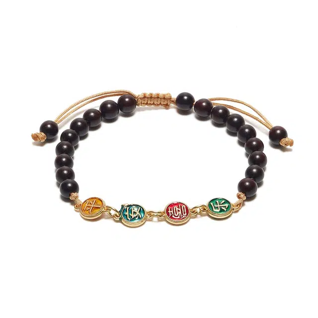 鶄鲤 新中式气质平安喜乐可调节#好运 紫檀属 手串 女款