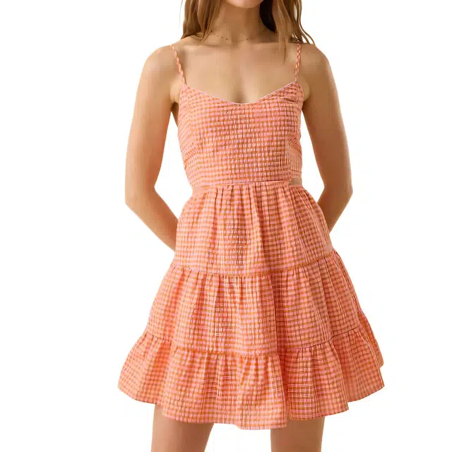 ALTAR'D STATE Gingham Mini Dress