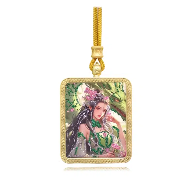 【发财的风吹不停】 玉临门 前途似锦 单科好运-精准桃花 事业有成 平步青云唐卡复古民族风手工绳#好运 合金 项链 男女同款情侣款