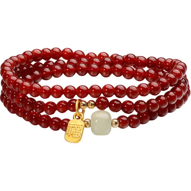 【灵隐庙福气满满】 周帝王 纳福珠串新中式国风高级感转运珠气质百搭福牌本命年转运叠戴手饰时来#好运 紫檀属 手串 男女同款情侣款