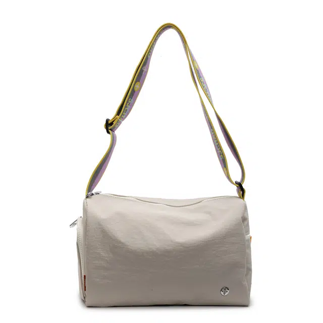 帕克熊 时尚简约纯色百搭 布 斜挎单肩包 女款 多色