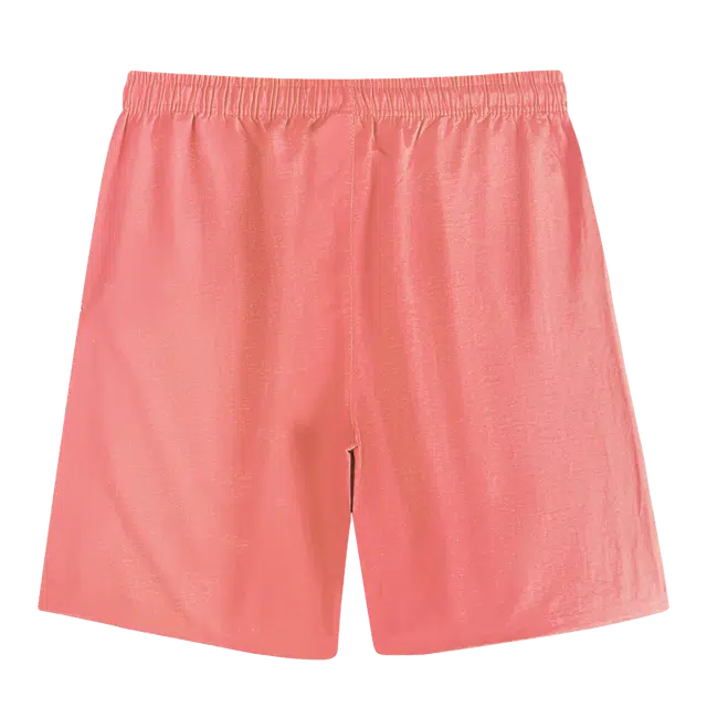 图兰朵 夏季复古潮流痞帅纯色高街简约设计时尚宽松无束缚感经典松紧抽绳系带百搭薄款凉爽随性自在户外运动休闲短裤 男女同款