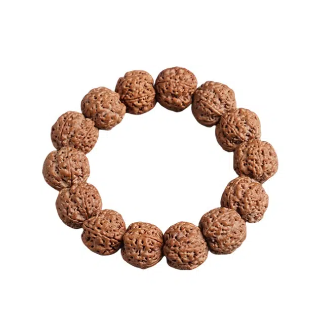 宣华意 中式国风简约盘玩精品原籽高山铁籽手持文玩配饰佛珠#好运 金刚菩提 手串 男女同款情侣款