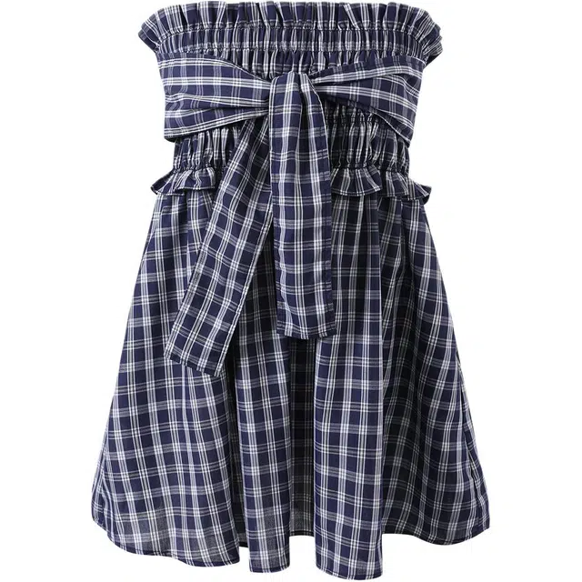 苏九儿 设计感甜美背心休闲显瘦半身裙女抹胸 女款