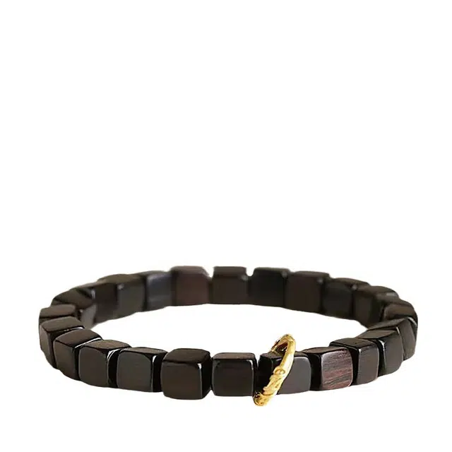 艾卡拉 精致小巧小众简约高级感国风配饰藏式盘玩 黑檀 手串 男女同款情侣款