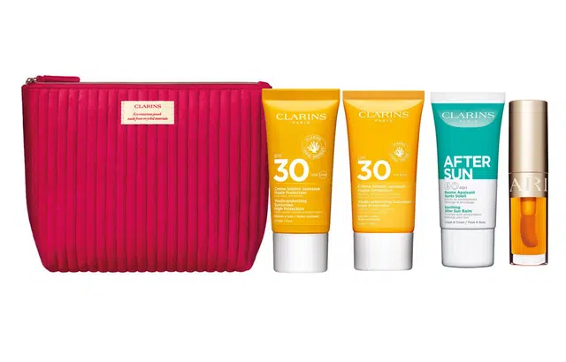 娇韵诗 防晒霜润唇油护肤套装 保湿滋润 五件套