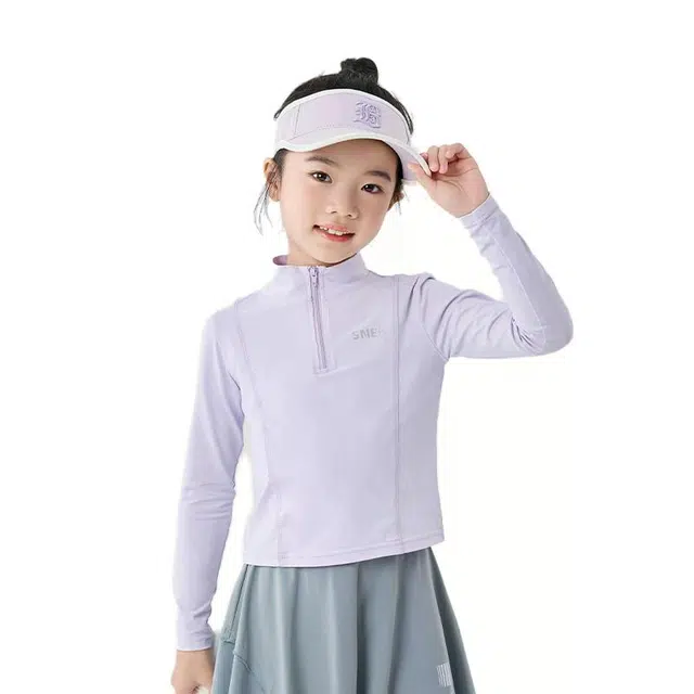 憨憨象休闲运动套装 速干夏装儿童长袖半高领 儿童款