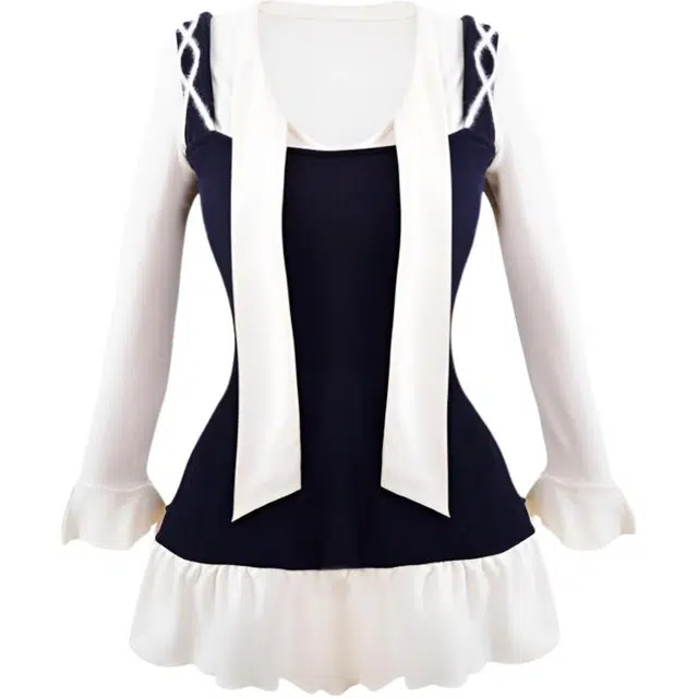 苏九儿 设计感纯欲收腰女气质 长袖连衣裙 女款