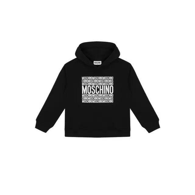 MOSCHINO Cotton hoodie Logo Print