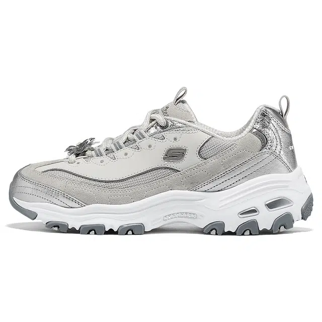 Skechers DLITES Women Silver Gold