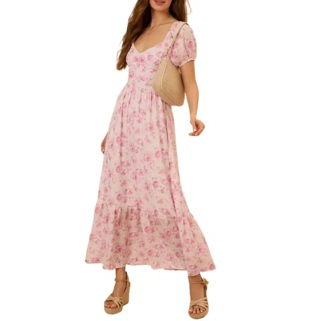 ALTAR'D STATE Abrielle Floral Maxi Dress