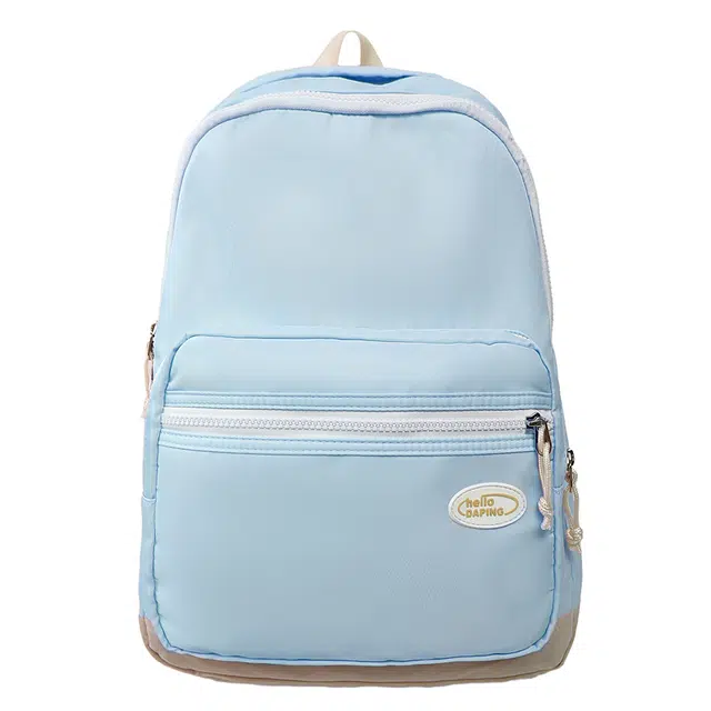 笛贝嘉 韩版简约大容量轻便 尼龙 双肩包 常规 男女同款情侣款 多色