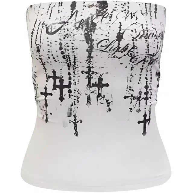 苏九儿 美式复古辣妹外穿背心女夏季内搭修身 抹胸 女款