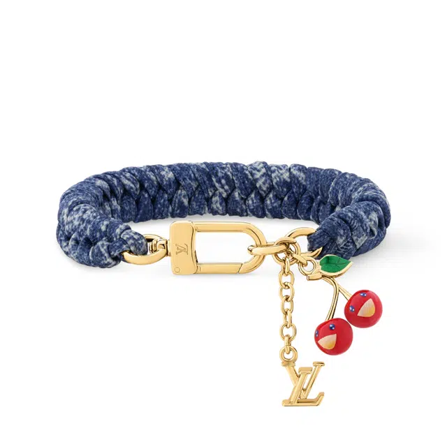 Louis Vuitton x Takashi Murakami Logo Charm Bracelet Blue