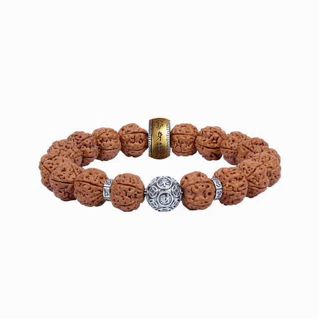 【赠财·上岸】 千玺世家 #好运新中式银转运珠来财尼泊尔树王 金刚菩提 手串 男女同款情侣款