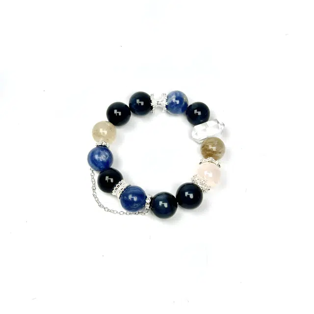 【净化负能量】 优奕芳 招财转运 新中式复古国潮高级感 气质百搭#好运天然 白水晶 手串 男女同款情侣款