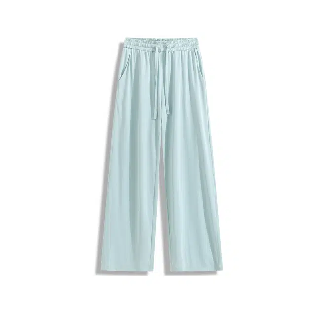 欧路得 美式冰丝垂感阔腿男女夏季垂坠感运动裤宽松凉感防晒拖地裤休闲裤 男款