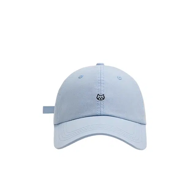 冠辉 可爱刺绣小猫防晒遮阳帽时尚百搭显脸小 棉 棒球帽 男女同款情侣款