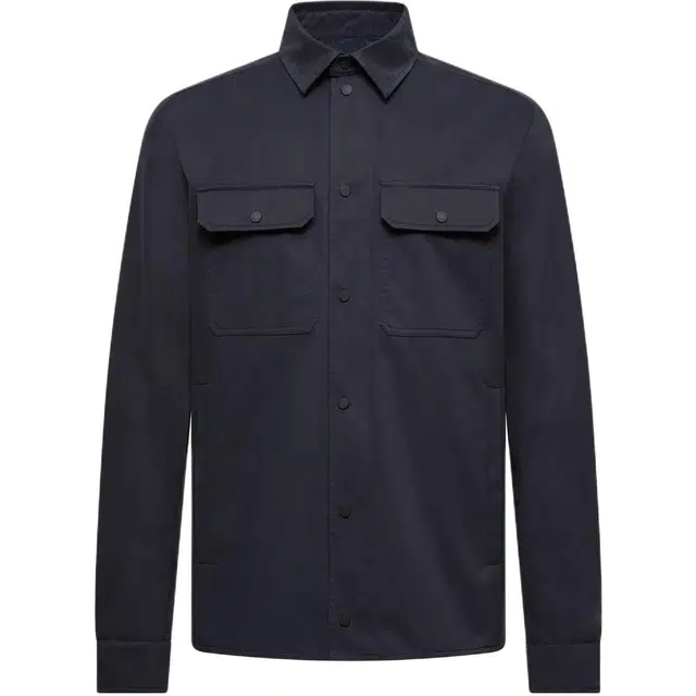 Moncler Cotton Gabardine Long Sleeve Shirt
